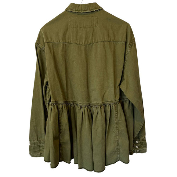 FREE PEOPLE Dylan Button-Up Babydoll Shirt (XS) - Picture 6 of 9